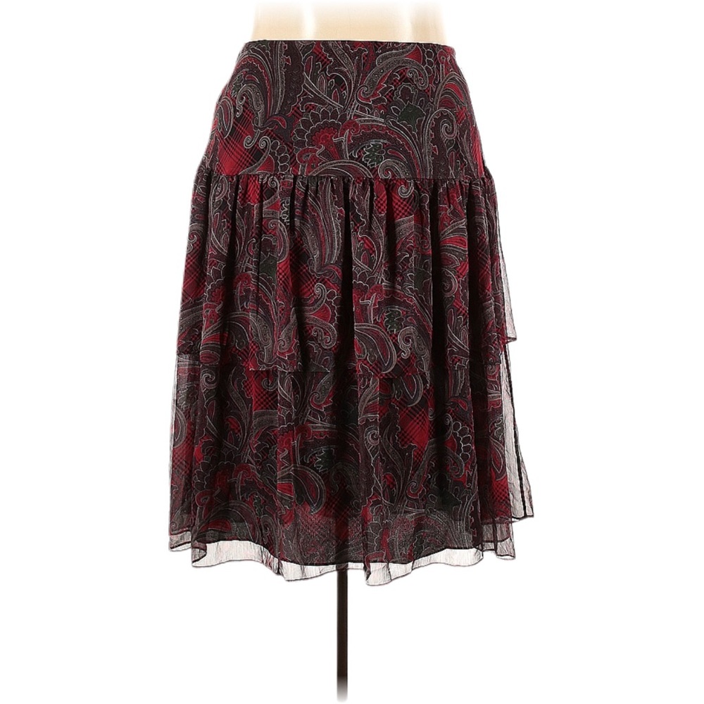 Lauren Ralph Lauren Aubrianna Paisley Ruffle Skirt